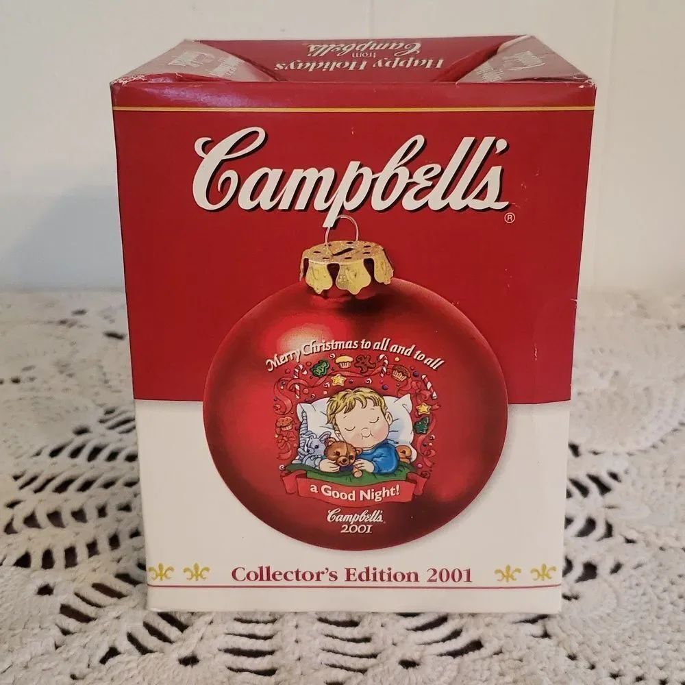 Vintage 2001 Campbell Kids Collector's Edition Christmas Ornament